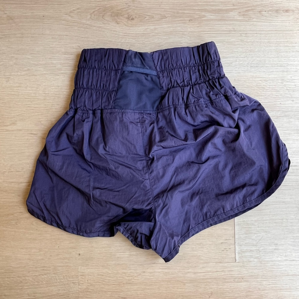 Free people- FP Movement- “get your flirt on” high waisted athletic shorts.